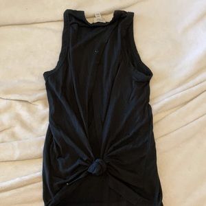 JCREW tie back tank black XXS